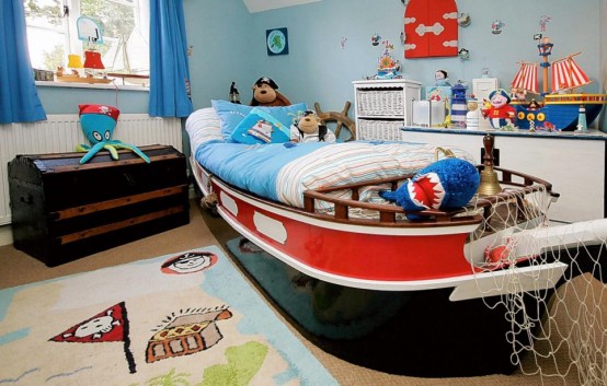 dormitorios infantiles niño piratas