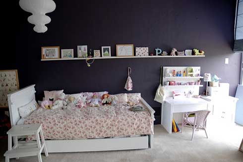 dormitorio infantil niñas color negro